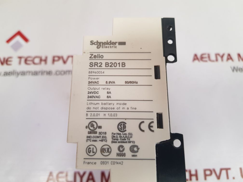 Schneider sr2 b201b zelio output relay