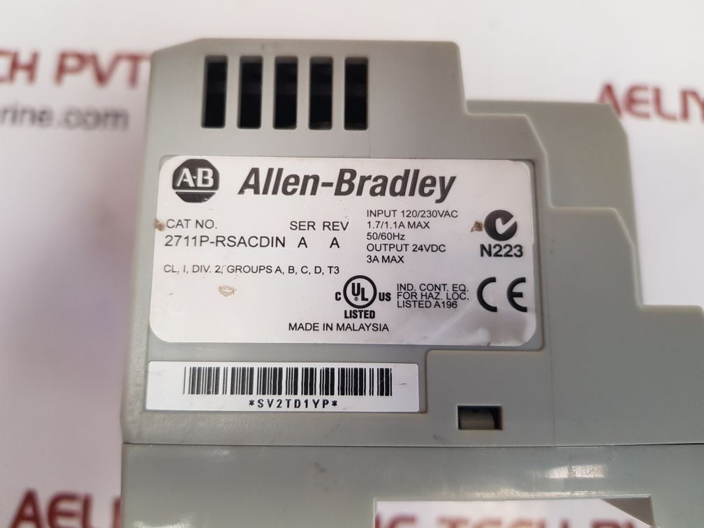 Allen-bradley 2711p-rsacdin ser.a panelview plus power supply 