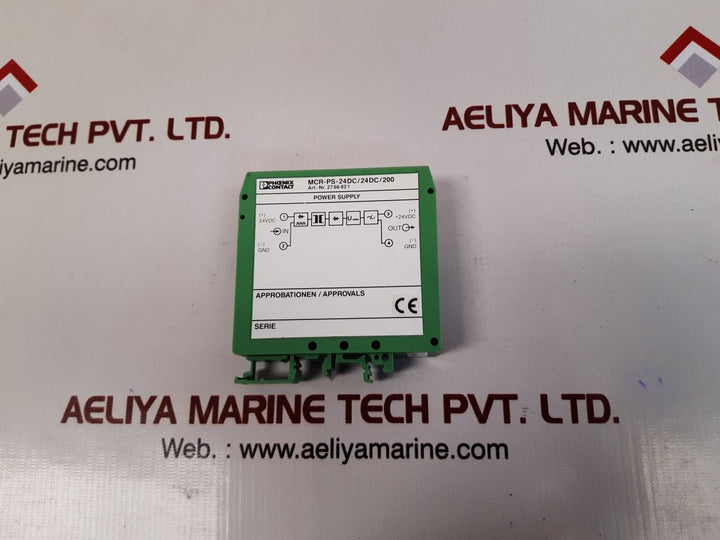 Phoenix contact mcr-ps-24dc/24dc/200 converter 27 66 821