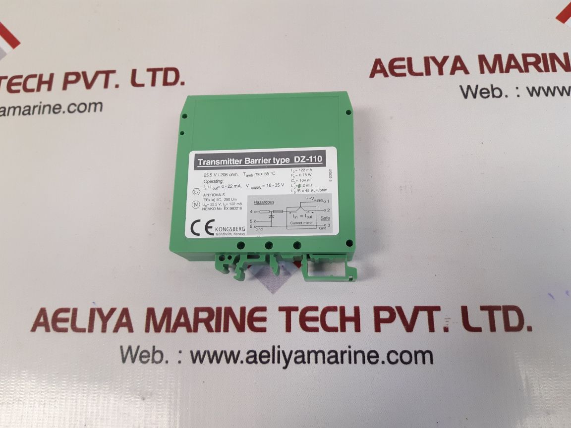 Set of 8x Kongsberg dz-110 transmitter barrier