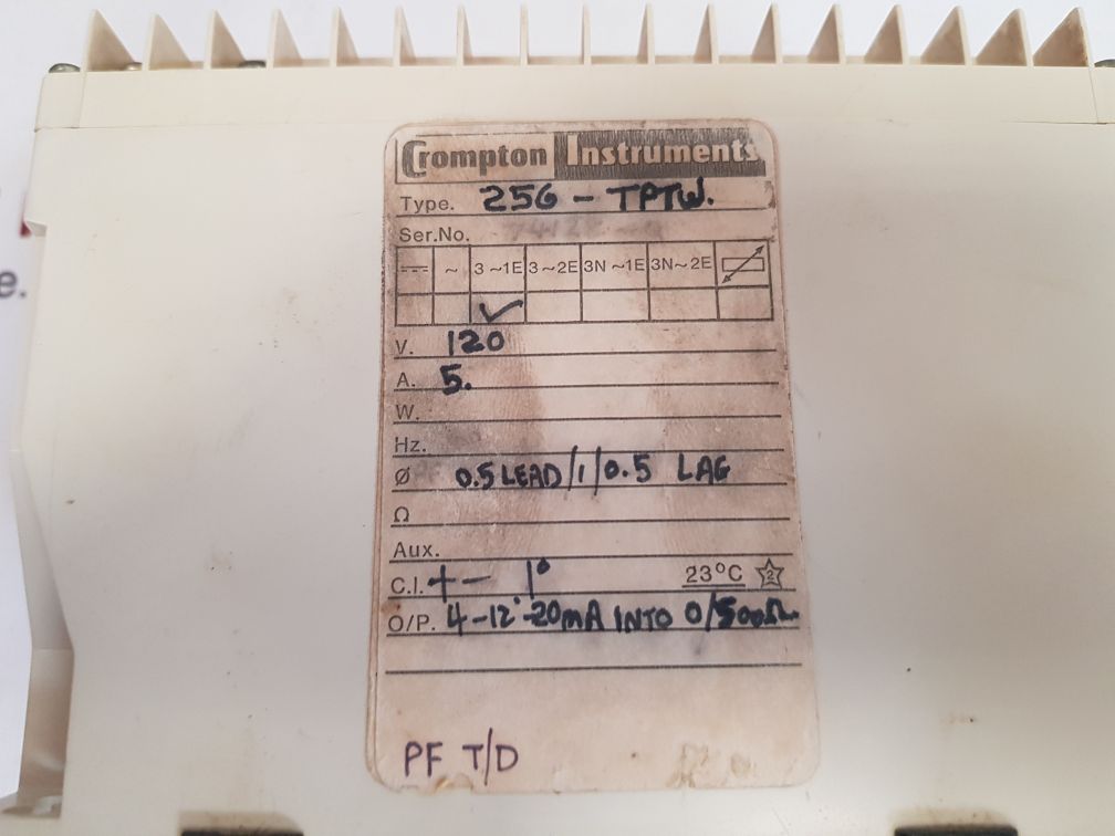 Crompton 256-tptw transducer