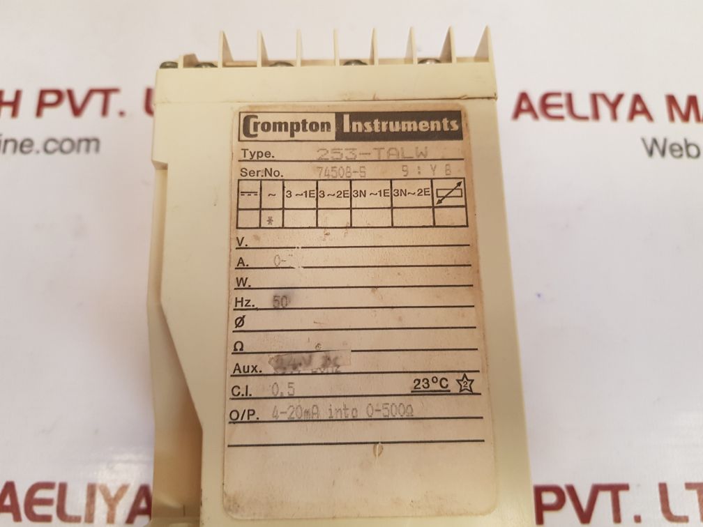 Crompton 253-talw transducer