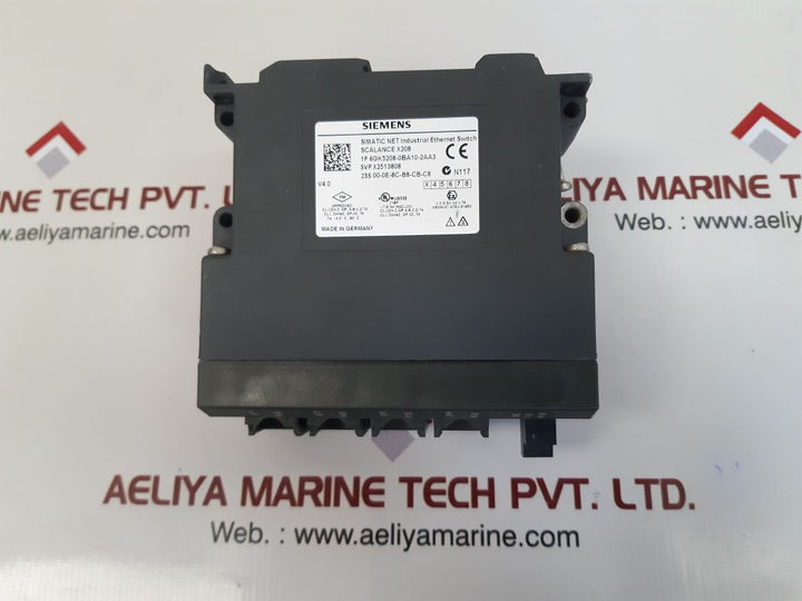 Siemens 6gk5208-0ba10-2aa3 scalance x208 ethernet switch used