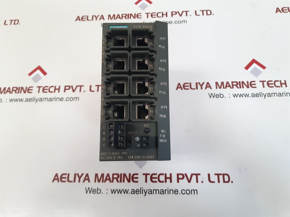 Siemens 6gk5208-0ba10-2aa3 industrial ethernet switch ta: -20°c...60°c