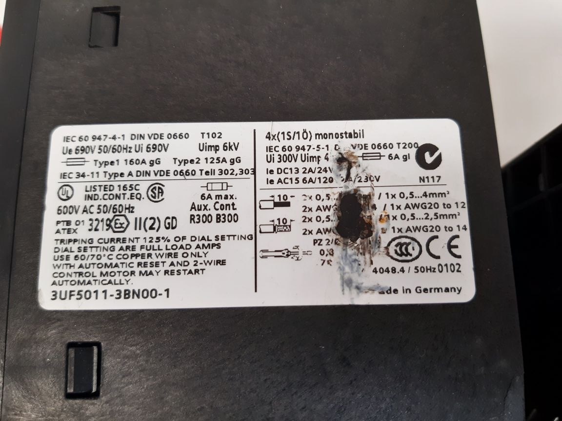 Siemens 3uf5011-3bn00-1 profibus dp basic unit 