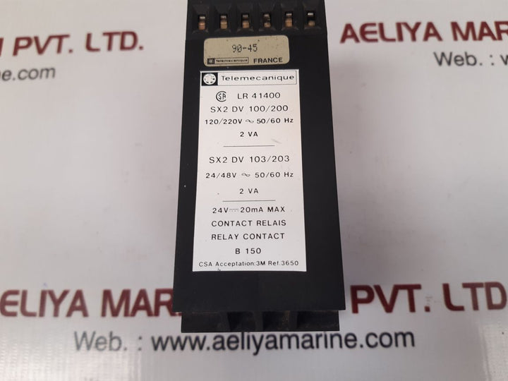 Telemecanique sx2 dv 200 time delay controller