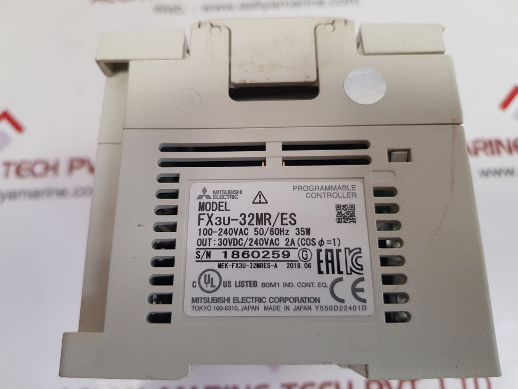 Mitsubishi fx3u-32mr/es programmable controller