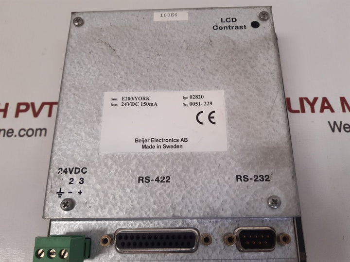 Beijer  e200/york 02820 operator interface hmi