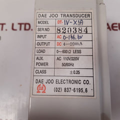 Daejoo dt-1v-x1a transducer