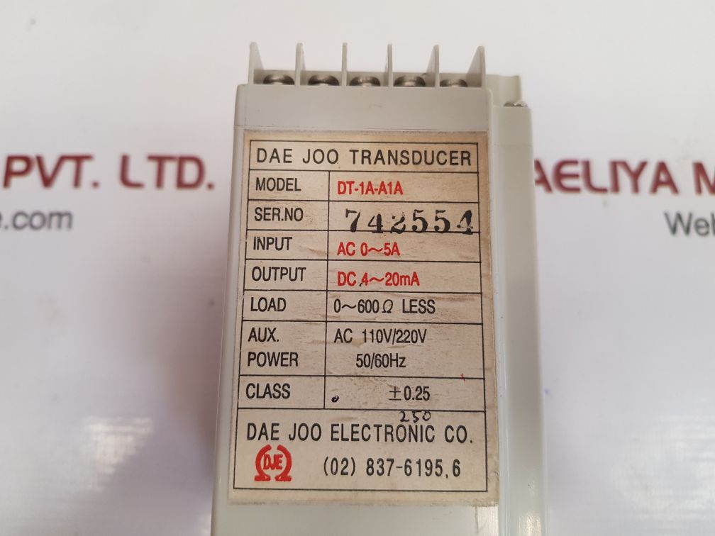 Dae joo  electronic dt-1a-a1a transducer used