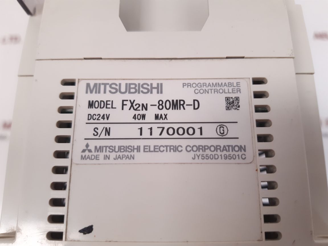 Mitsubishi fx2n-80mr-d programmable controller
