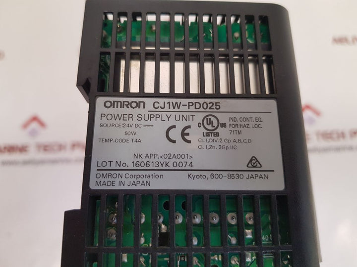Omron Cj1W-pd025,Cj2M Cpu11,Id211,Oc211 Power Supply Rack
