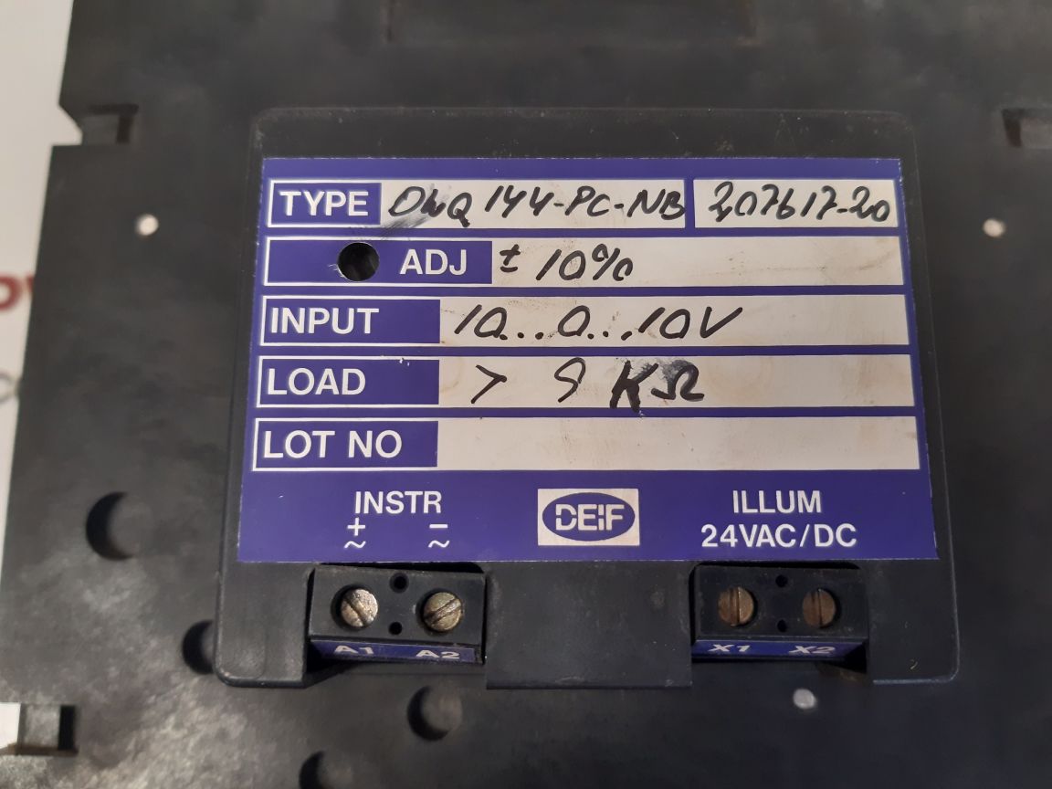 Deif/Norcontrol dlq 144-pc-nb pitch indicator 