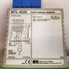 Measurement technology mtl 4220 earth leakage detector