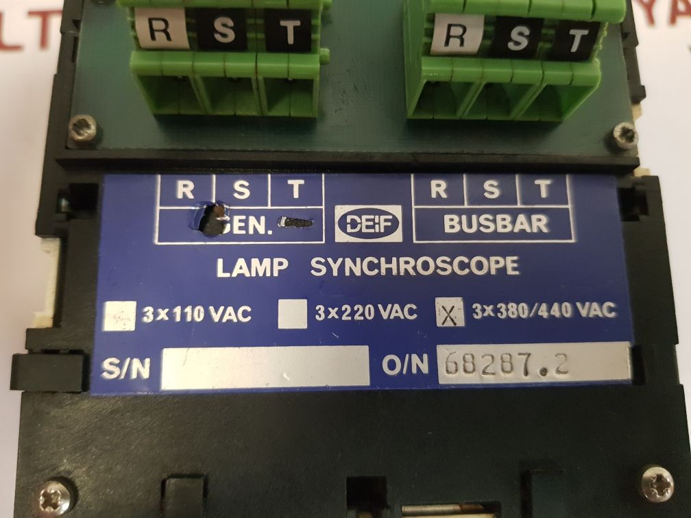 Deif 68287.2 lamp synchroscope