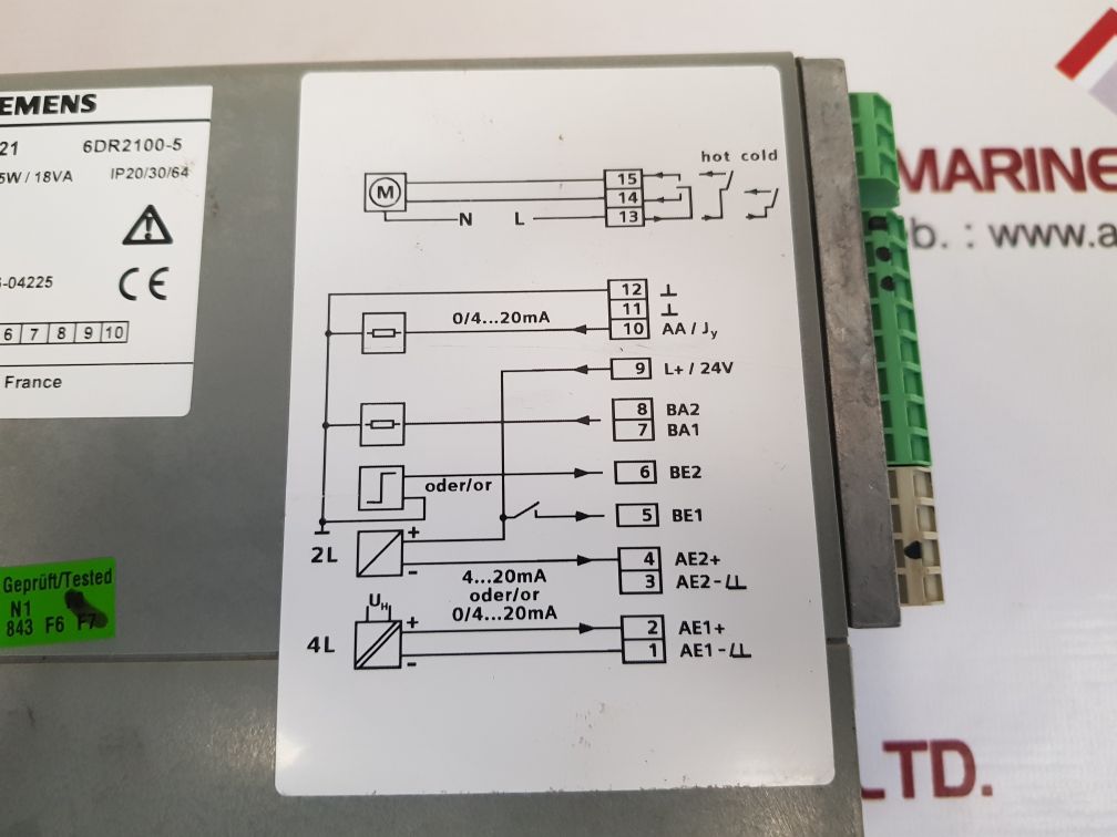 Siemens sipart dr21 process controller 6dr2100-5 new