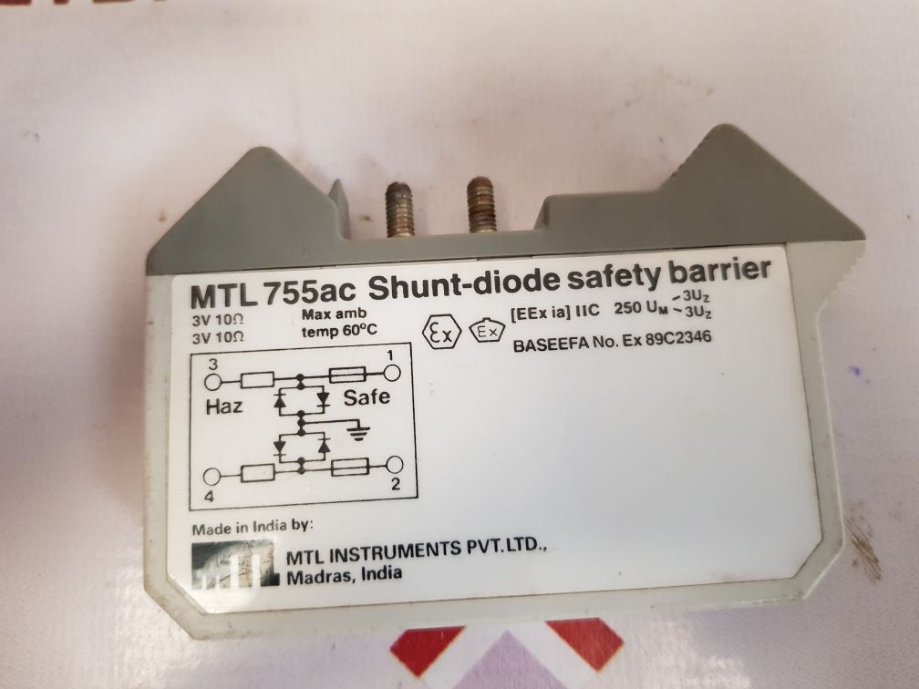 Measurement technology mtl 755ac shunt-diode safety barrier