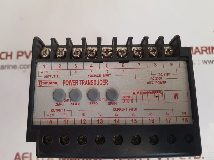 Crompton 254-sfmw-ac power transducer