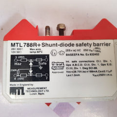Measurement technology mtl 788r+ shunt-diode safety barrier
