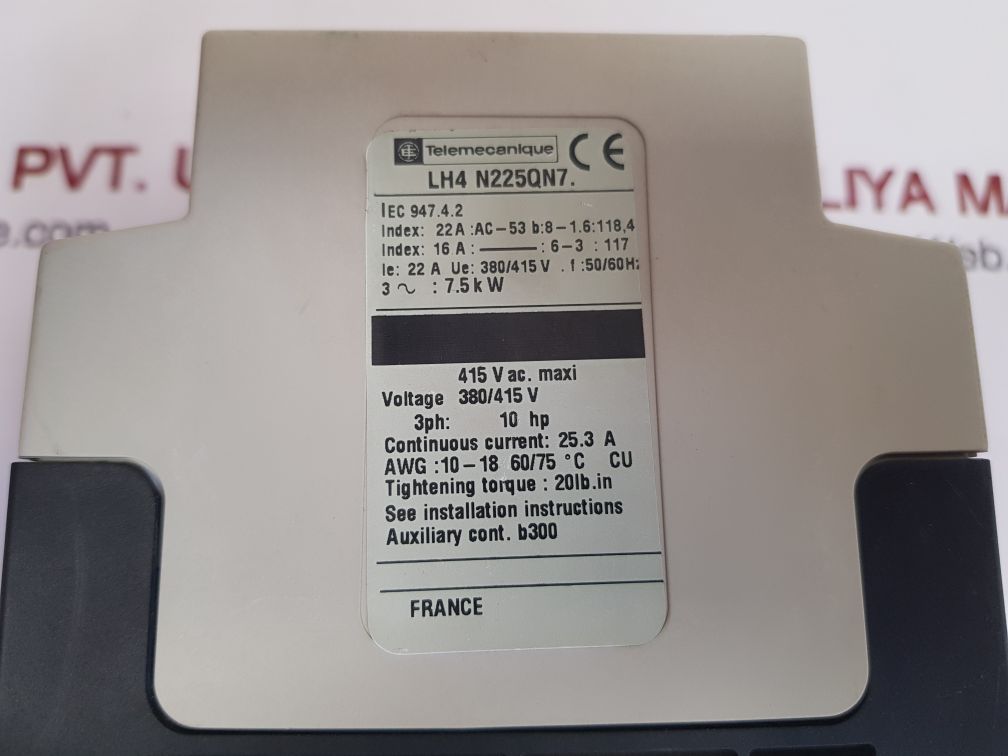 Telemecanique lh4 n225qn7 soft starter