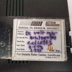 Action engineers wg/dcv/01 dc volt meter