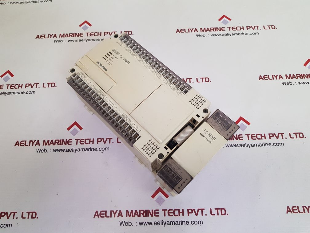 Mitsubishi electric melsec fx-48mr with fx-8eyr programmable controller 