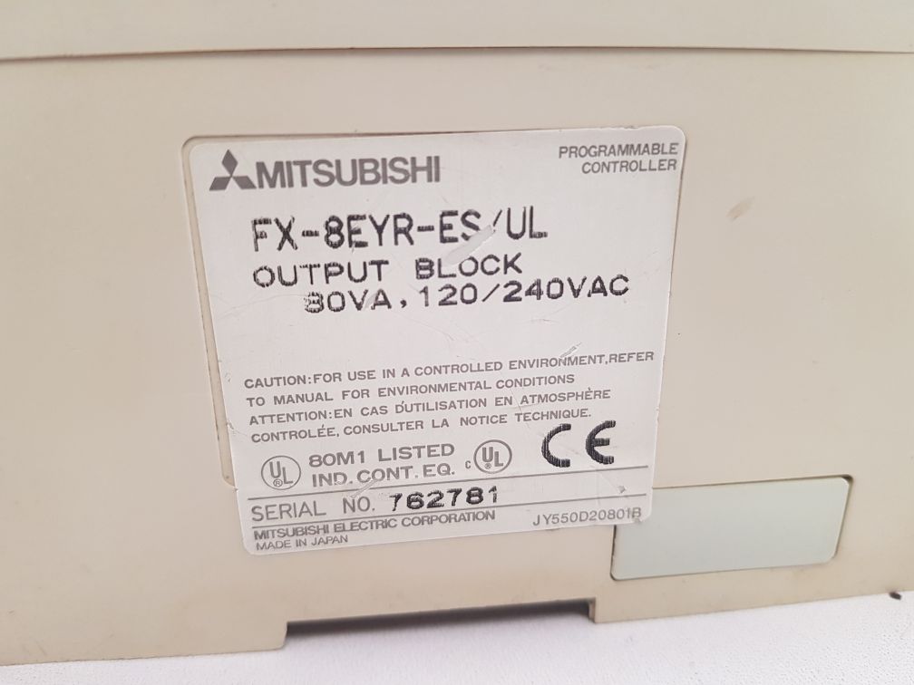 Mitsubishi electric melsec fx-48mr with fx-8eyr programmable controller 