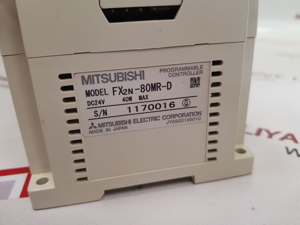 Mitsubishi electric fx2n-80mr-d programmable controller used 