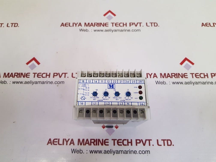 Multitek m200-v33w voltage relay 3 ph 3w over current trip