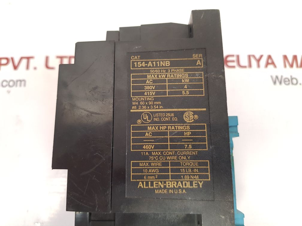 Allen-bradley 154-a11nb ser.a motor starting torque controller
