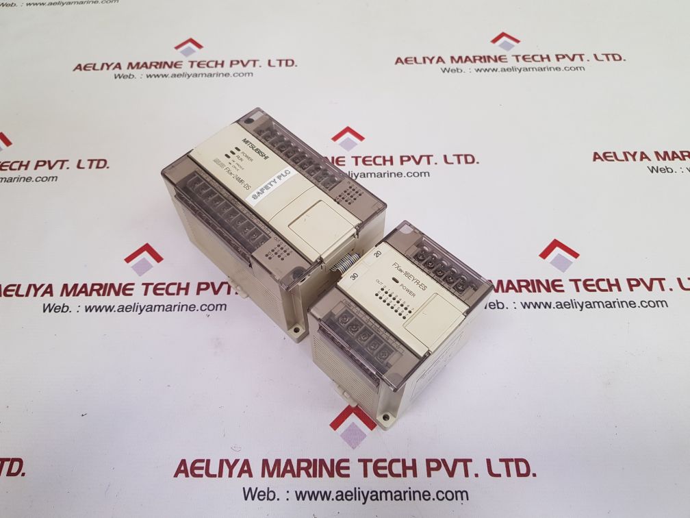 Mitsubishi melsec fx0n-24mr-ds with fx0n-16eyr-es/ul programmable controller