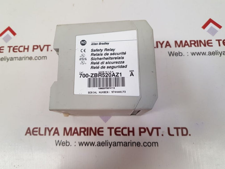 Allen bradley 700-zbr520az1 ser: a safety relay