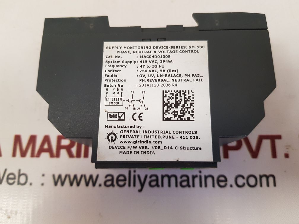 Gic sm-500 voltage monitoring mac04d0100e