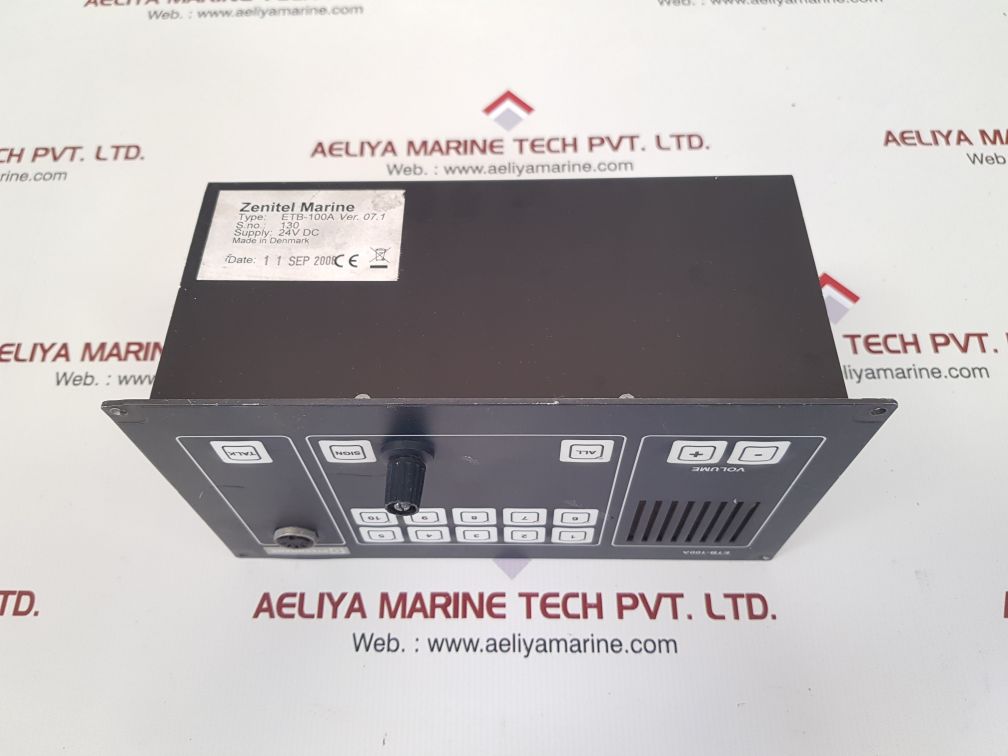 Zenitel etb-100a central panel mounted ver. 07.1