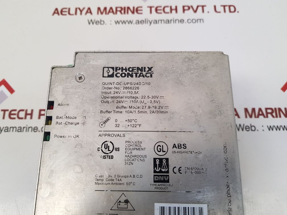 Phoenix contact quint-dc-ups/24dc/10 power supply