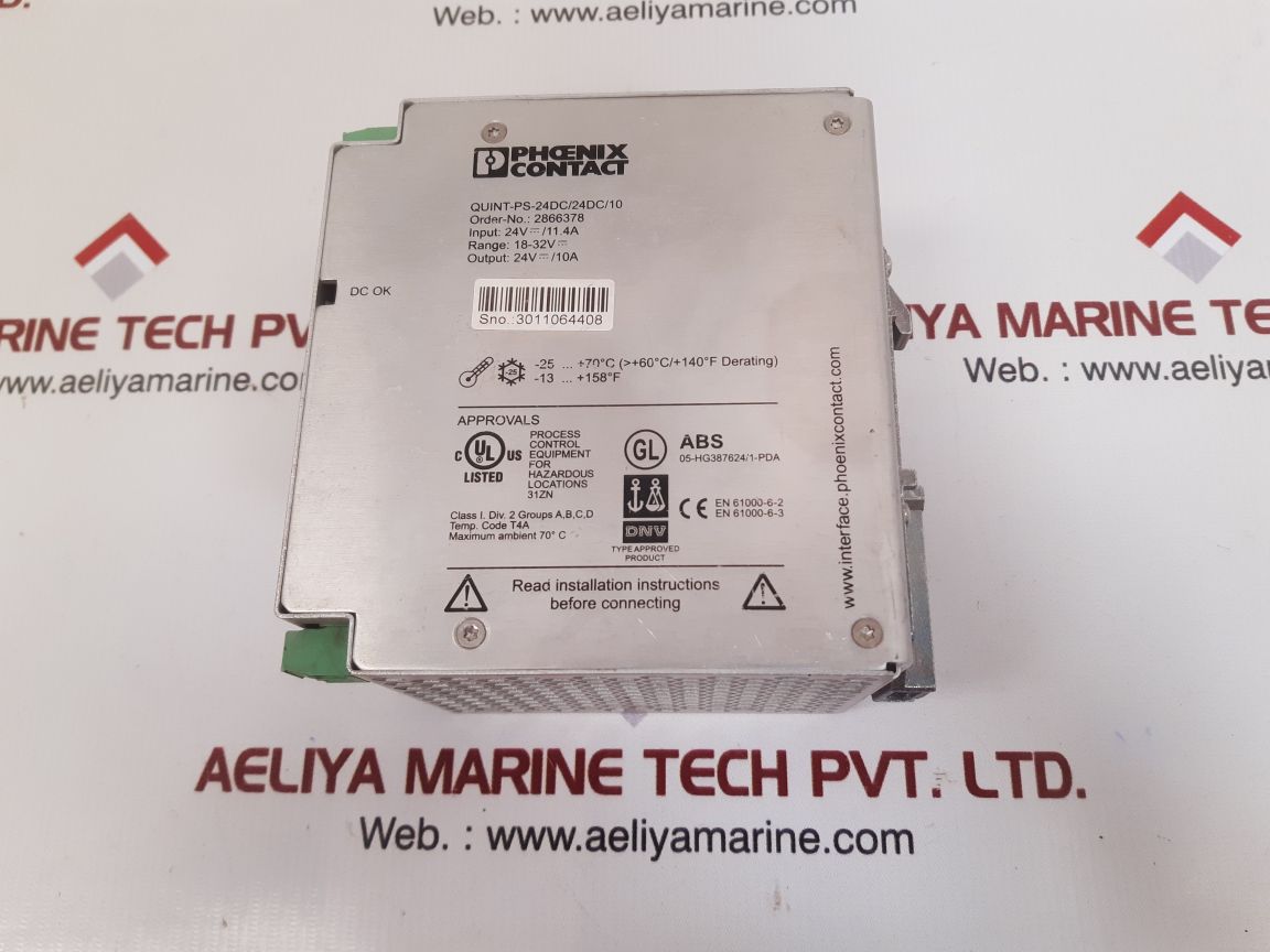 Phoenix contact quint-ps-24dc/24dc/10 quint power supply