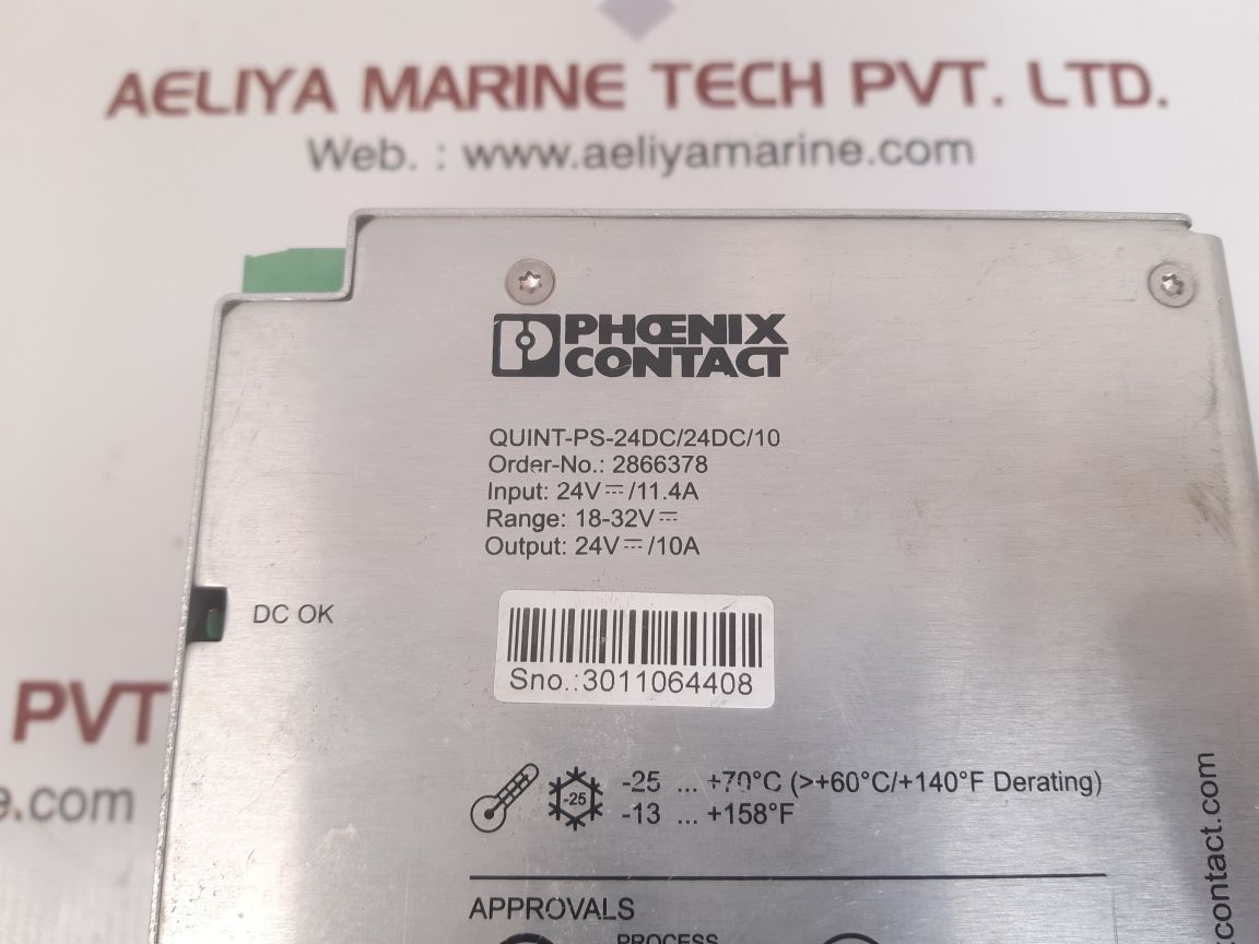 Phoenix contact quint-ps-24dc/24dc/10 quint power supply