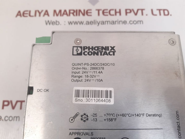 Phoenix contact quint-ps-24dc/24dc/10 quint power supply