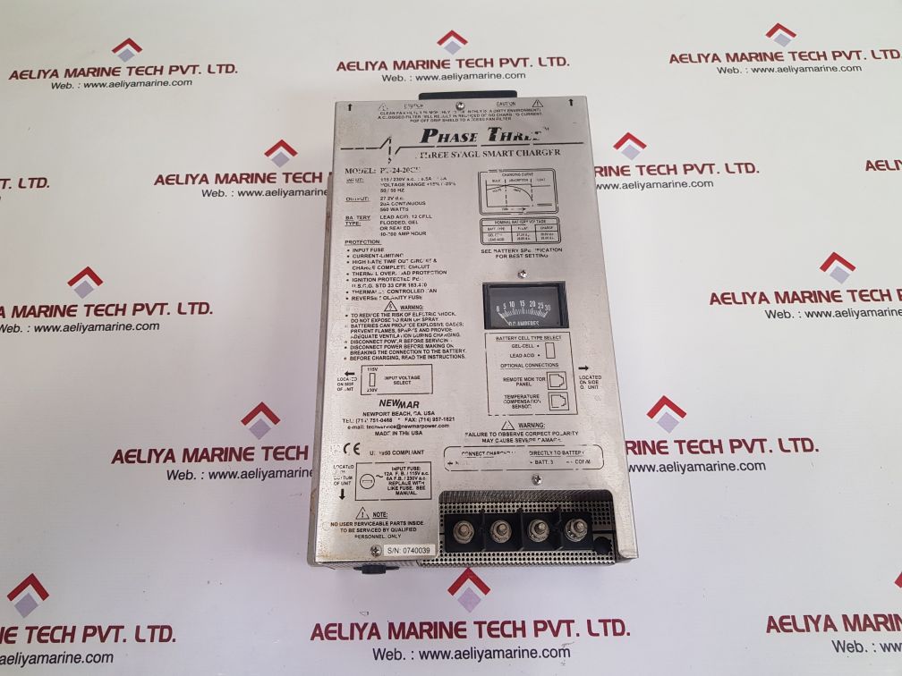 Newmar phase three pt-24-20ce three stage smart charger