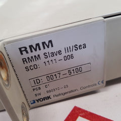 York rmm slave iii/sea sabroe controls