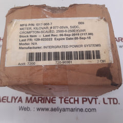 Tyco electronics i141-001134 kilovar meter