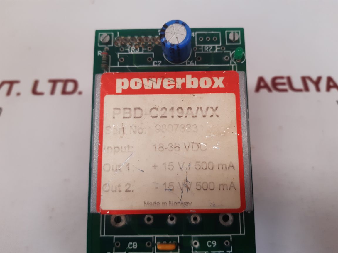 Powerbox pbd-c219a/vx power supply m00006-02