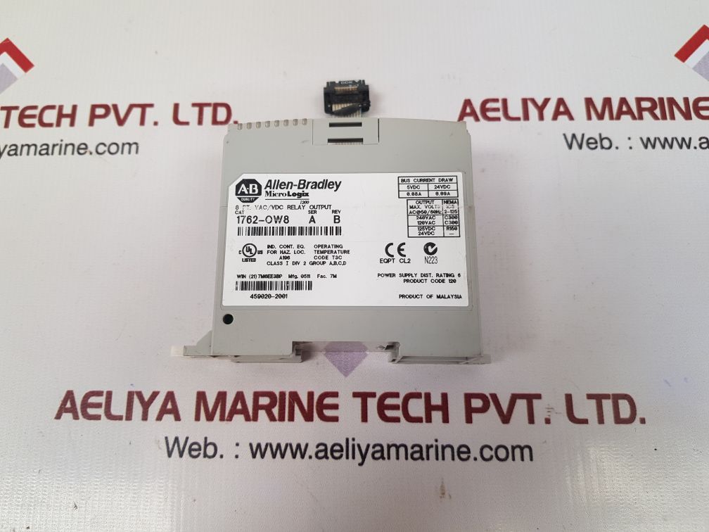 Allen-bradley micrologix 1762-ow8 ser a output relay rev b