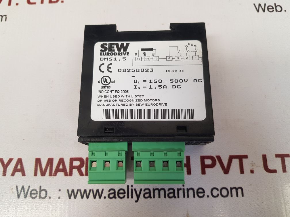 Sew eurodrive bms1,5 brake rectifier 08258023