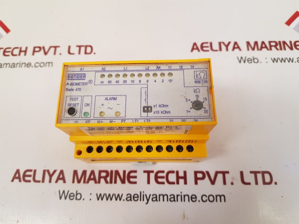 Bender ir470ly-40 a-isometer monitoring device b91048007