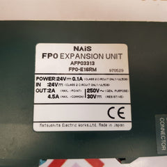 Matsushita electric fp0-e16rm expansion unit afp03313 new 