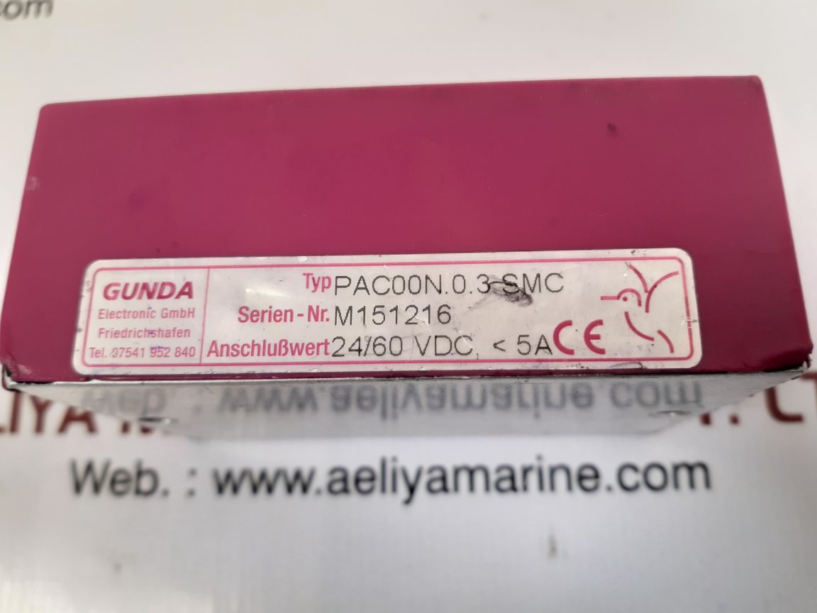 Gunda electronic pac00n.0.3.smc processor 