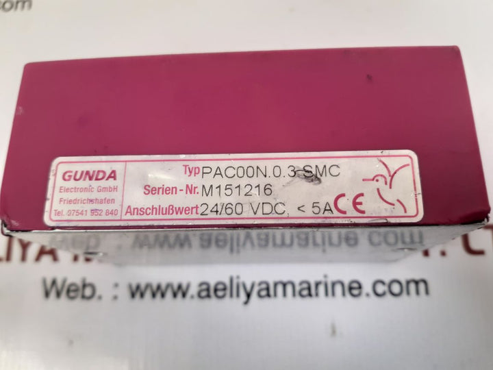 Gunda electronic pac00n.0.3.smc processor 