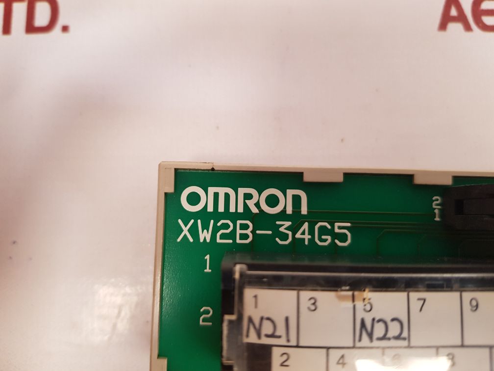 Omron xw2b-34g5 remote terminal board