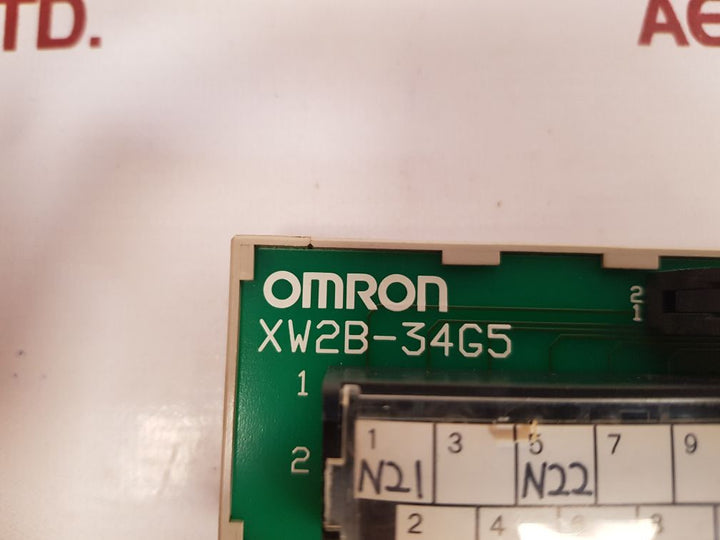 Omron xw2b-34g5 remote terminal board